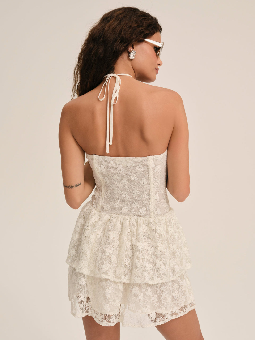 Ciao Lace Mini Dress - Natural | For Love and Lemons
