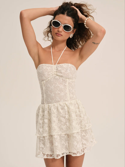 Ciao Lace Mini Dress - Natural | For Love and Lemons