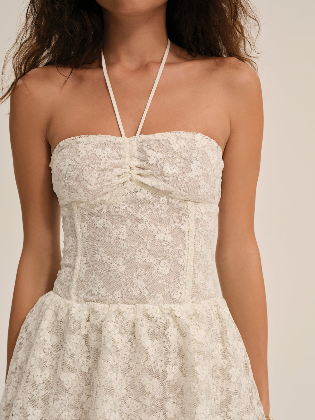 Ciao Lace Mini Dress - Natural | For Love and Lemons