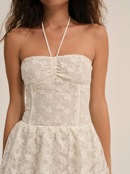 Ciao Lace Mini Dress - Natural | For Love and Lemons