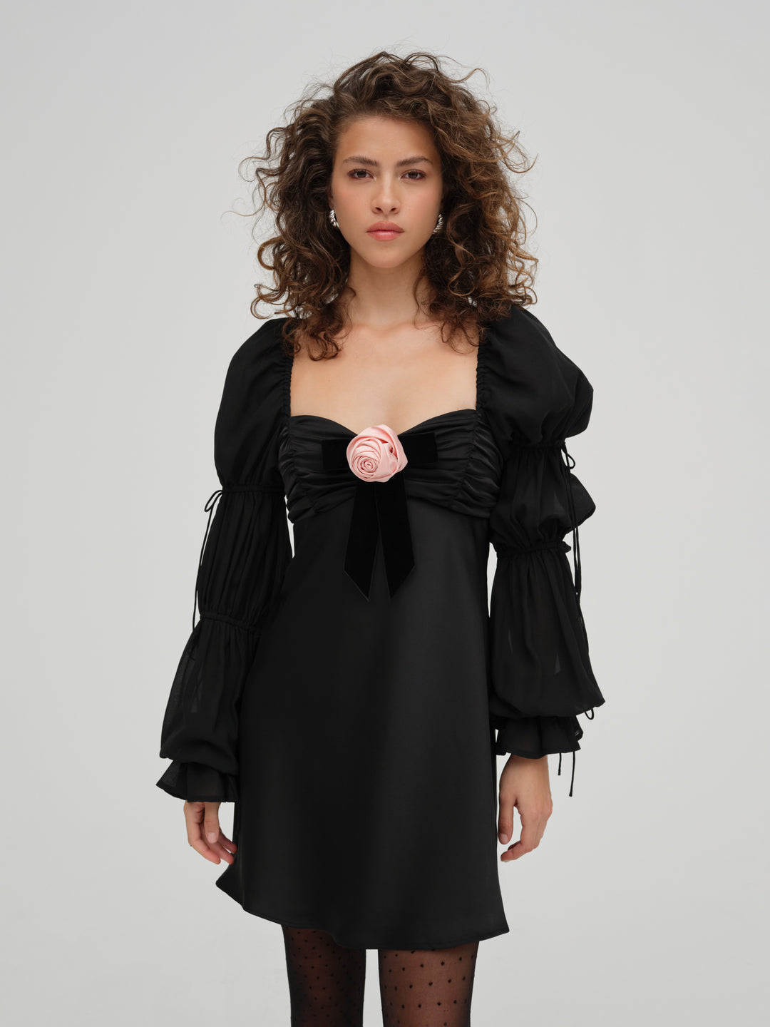 Jillian Mini Dress - Black | For Love and Lemons