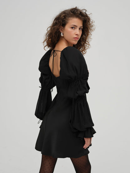 Jillian Mini Dress - Black | For Love and Lemons