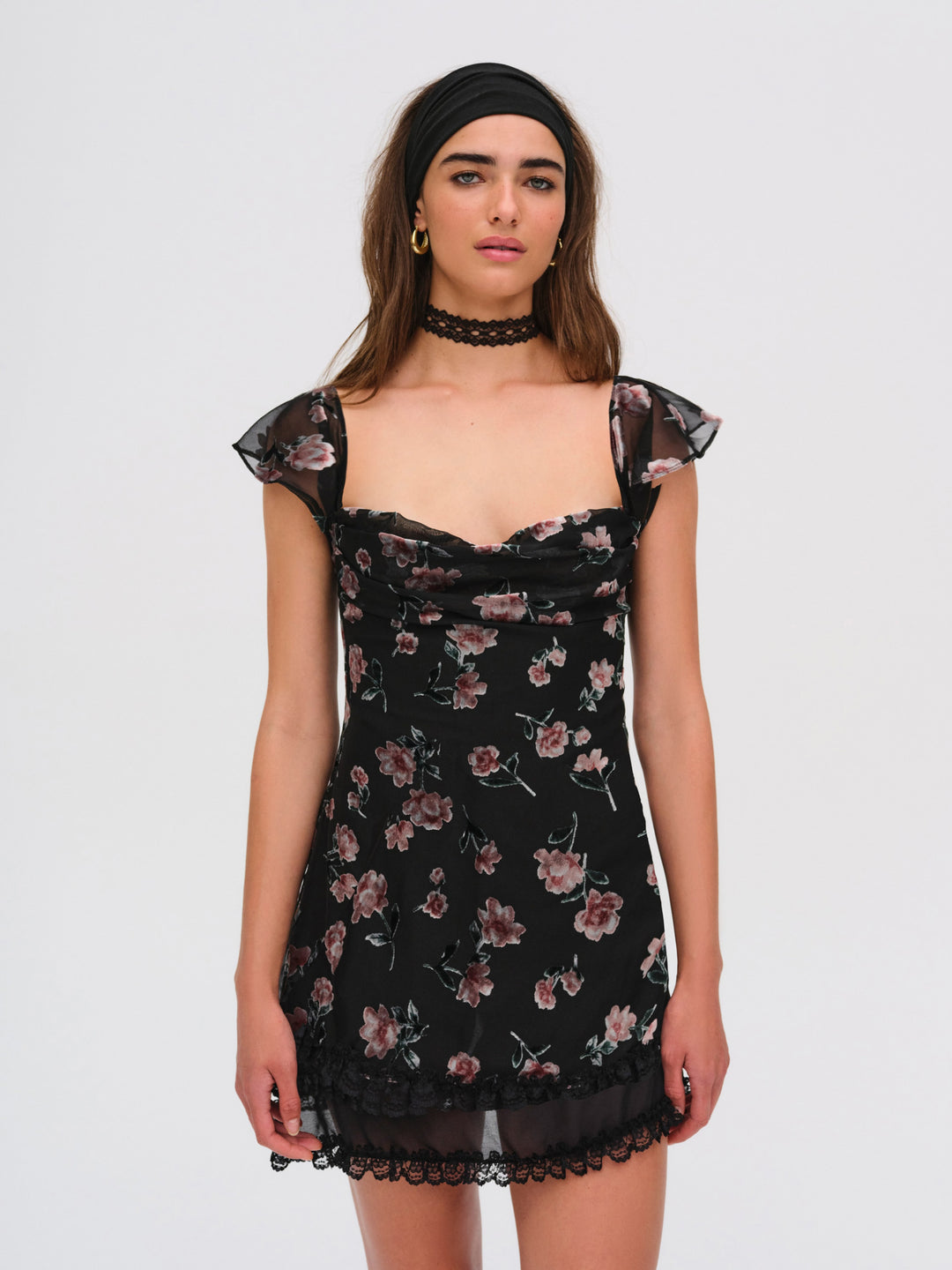 Aigrette Mini Dress - Black | For Love and Lemons