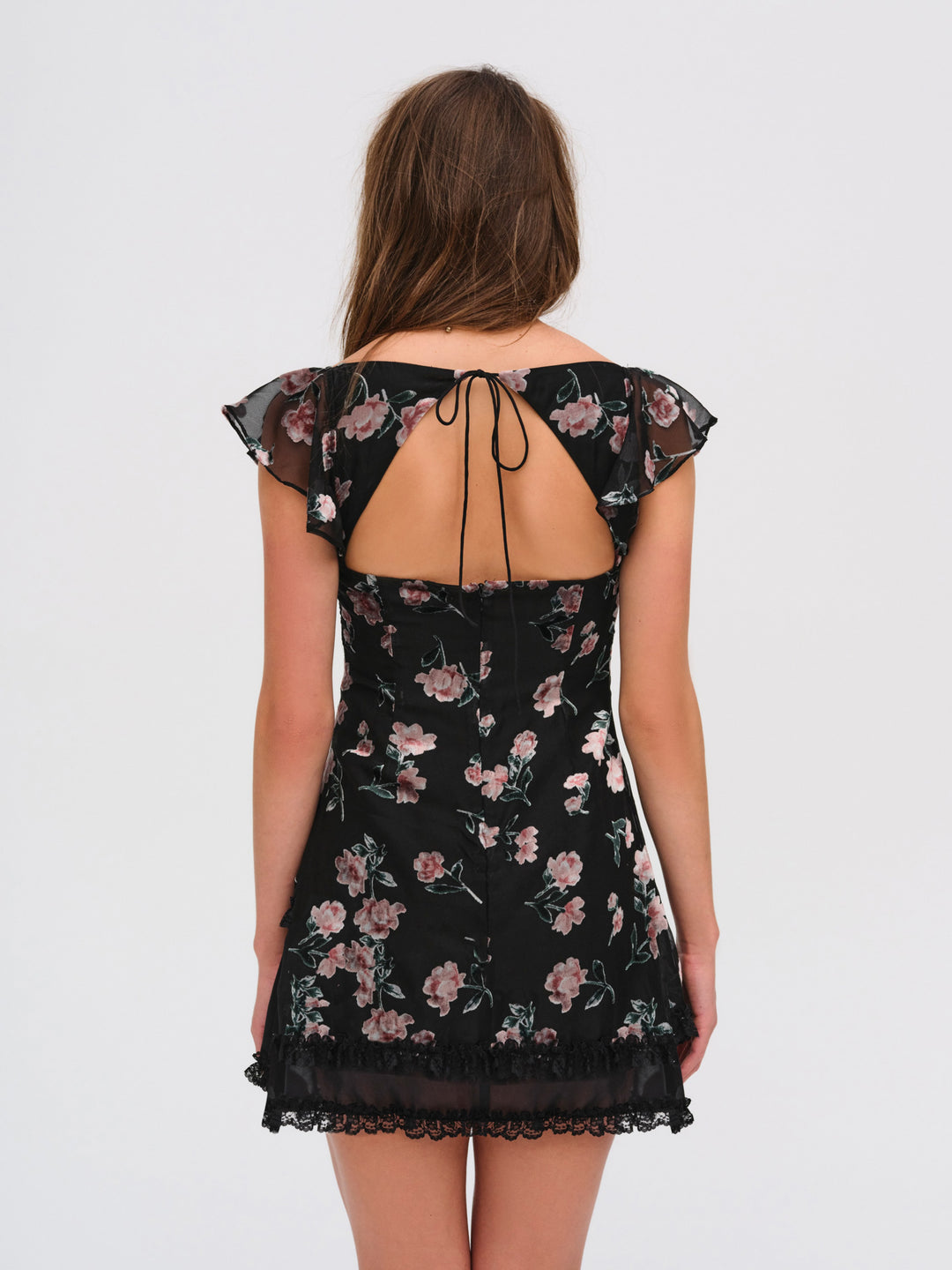 Aigrette Mini Dress - Black | For Love and Lemons