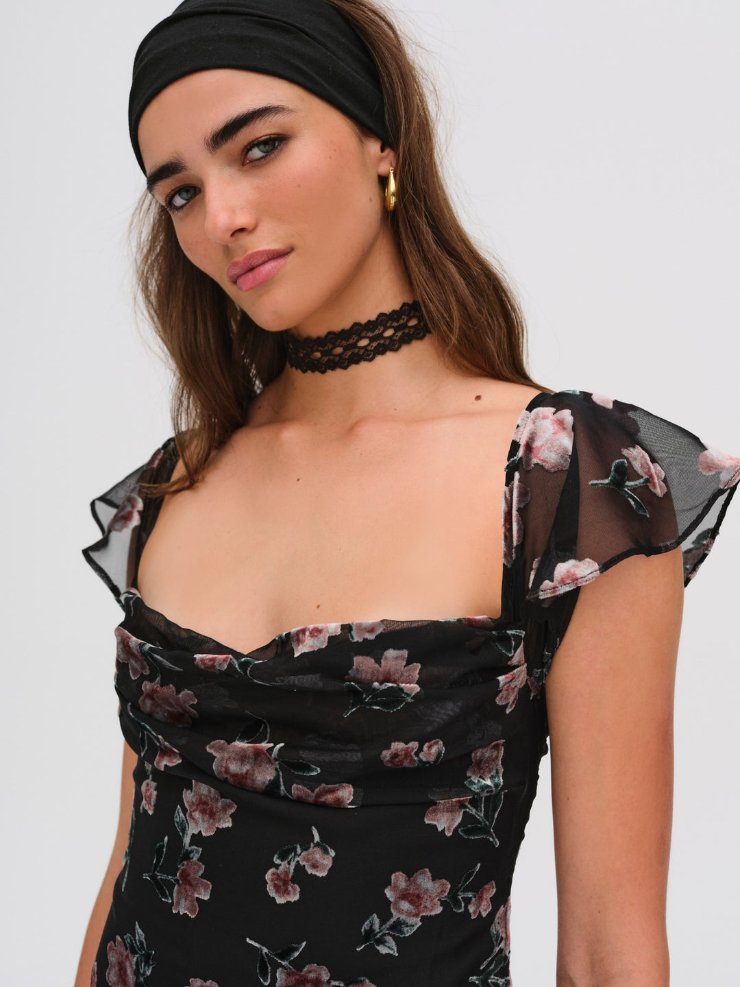 Aigrette Mini Dress - Black | For Love and Lemons