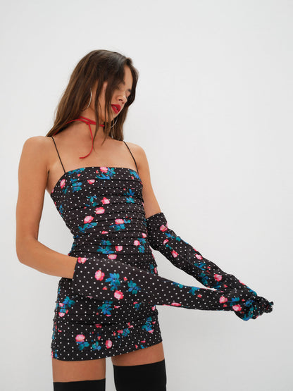Posey Mini Dress - Black | For Love and Lemons