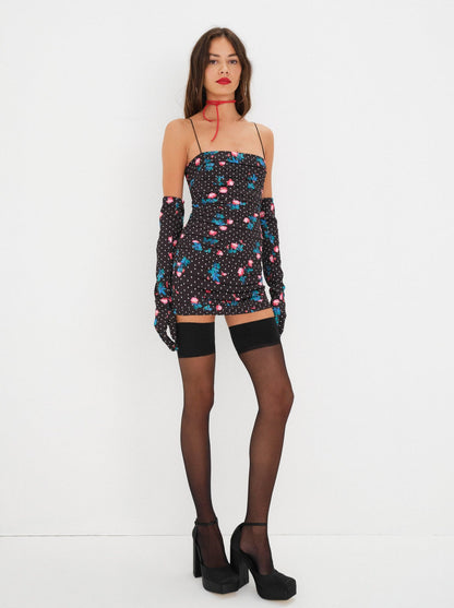 Posey Mini Dress - Black | For Love and Lemons