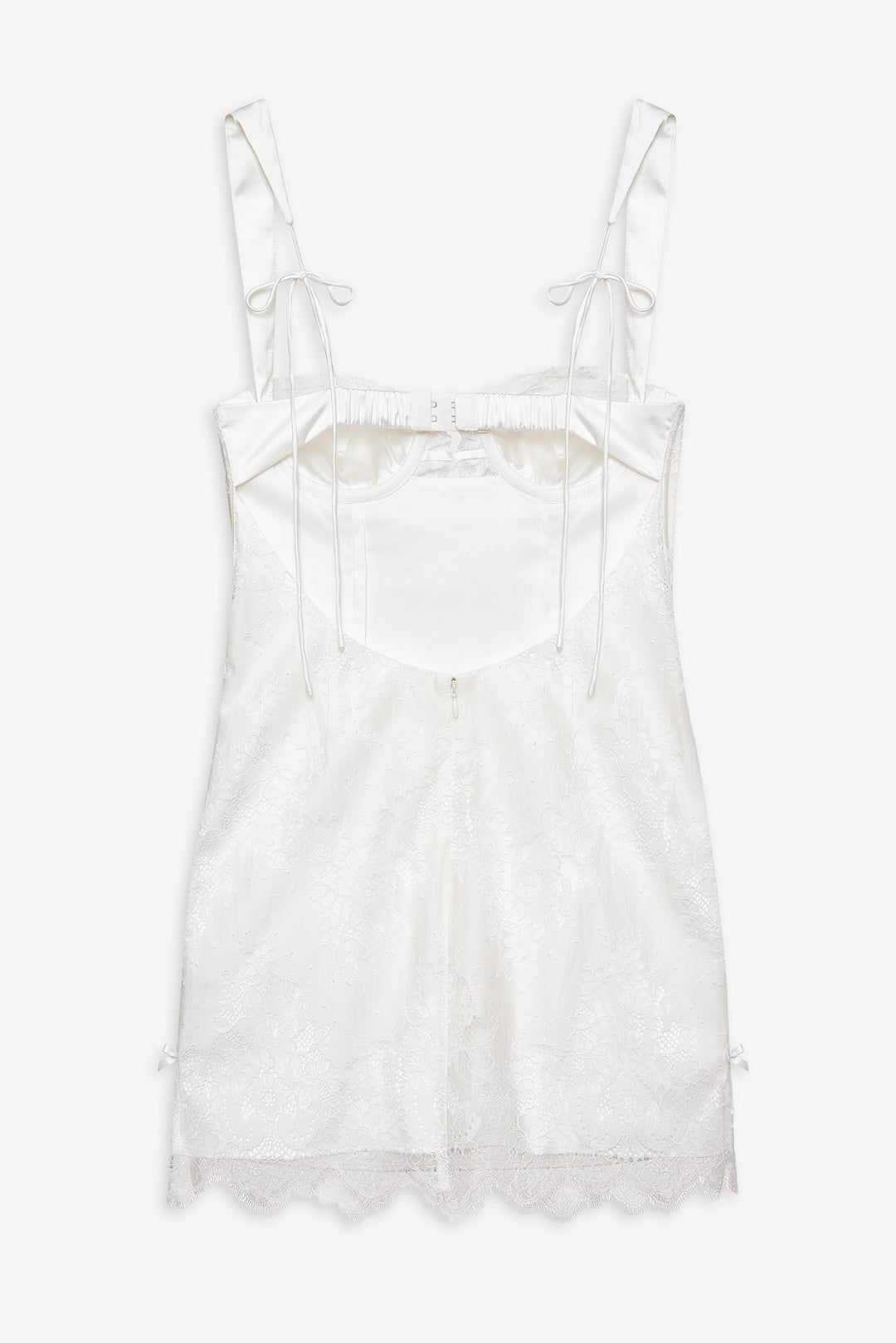Allira Lace Mini Dress - White | For Love and Lemons
