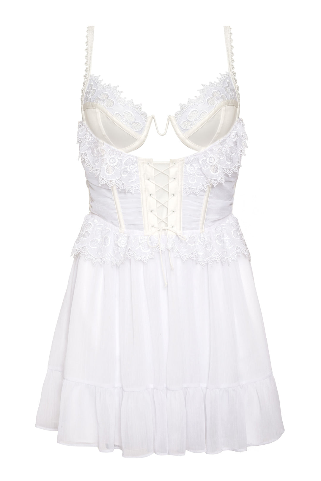 Farmhouse Floral Slip Dress - White | For Love and Lemons