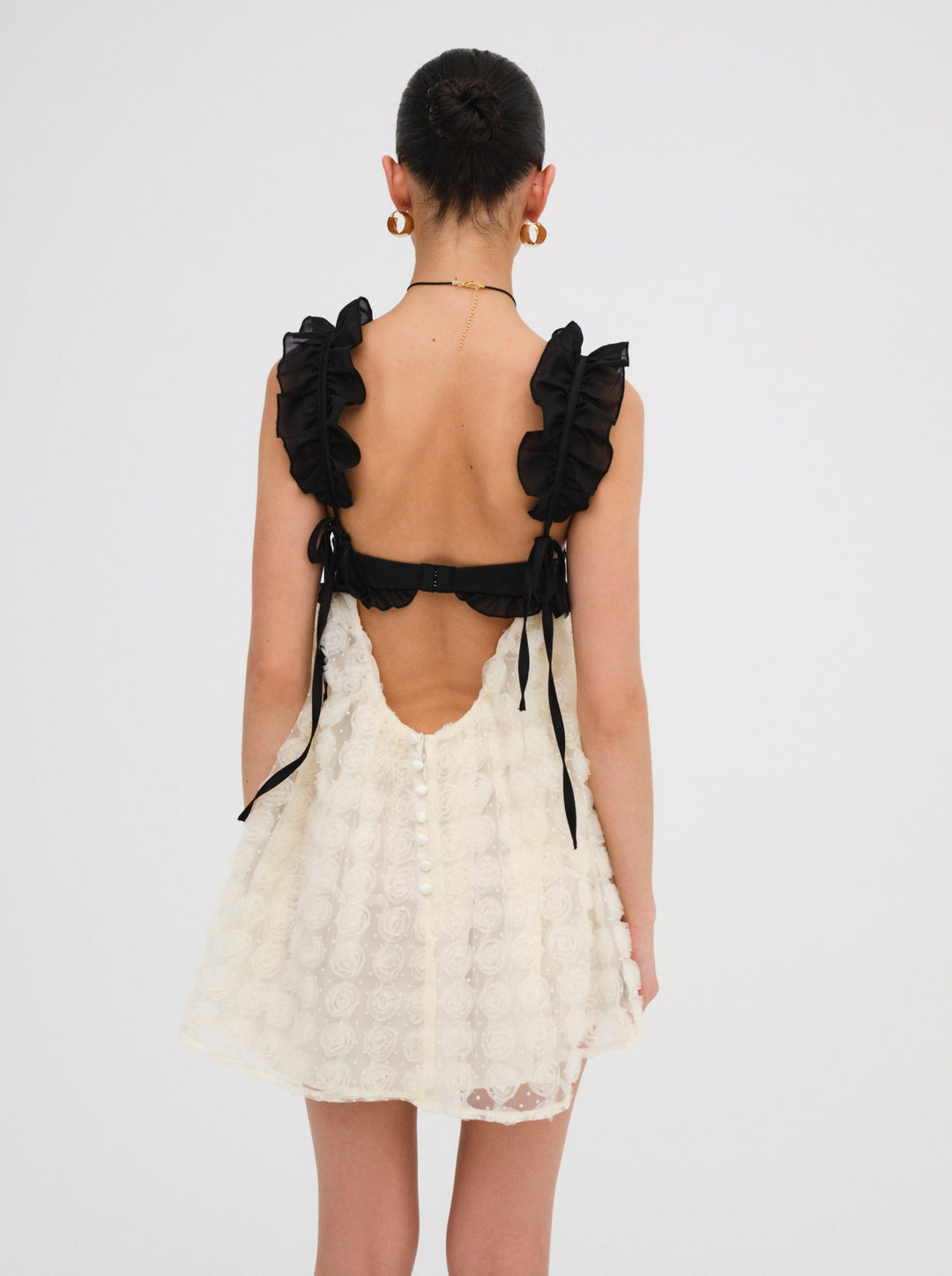 Poppy Mini Dress - Ivory | For Love and Lemons
