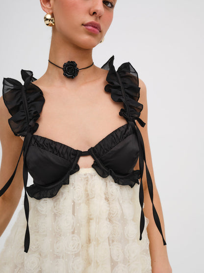 Poppy Mini Dress - Ivory | For Love and Lemons