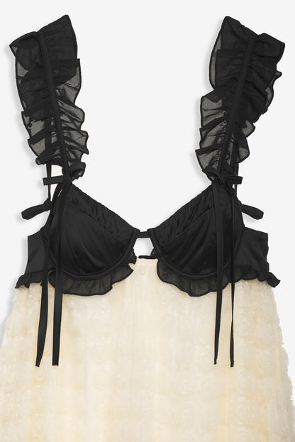 Poppy Mini Dress - Ivory | For Love and Lemons