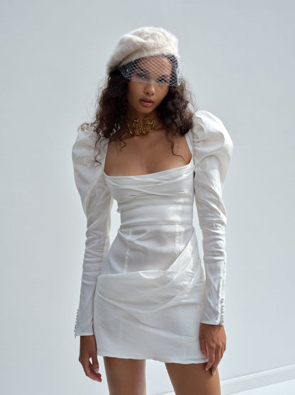 Etta Mini Dress - White | For Love and Lemons