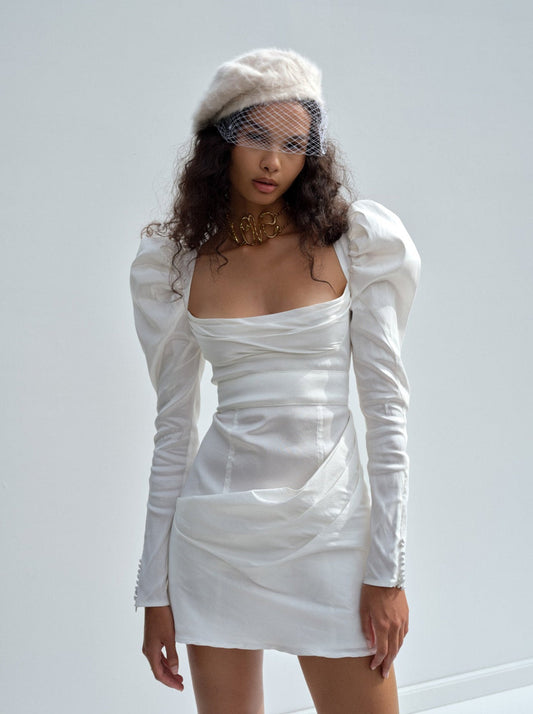 Etta Mini Dress - White | For Love and Lemons
