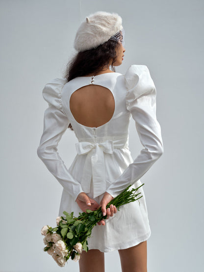 Etta Mini Dress - White | For Love and Lemons