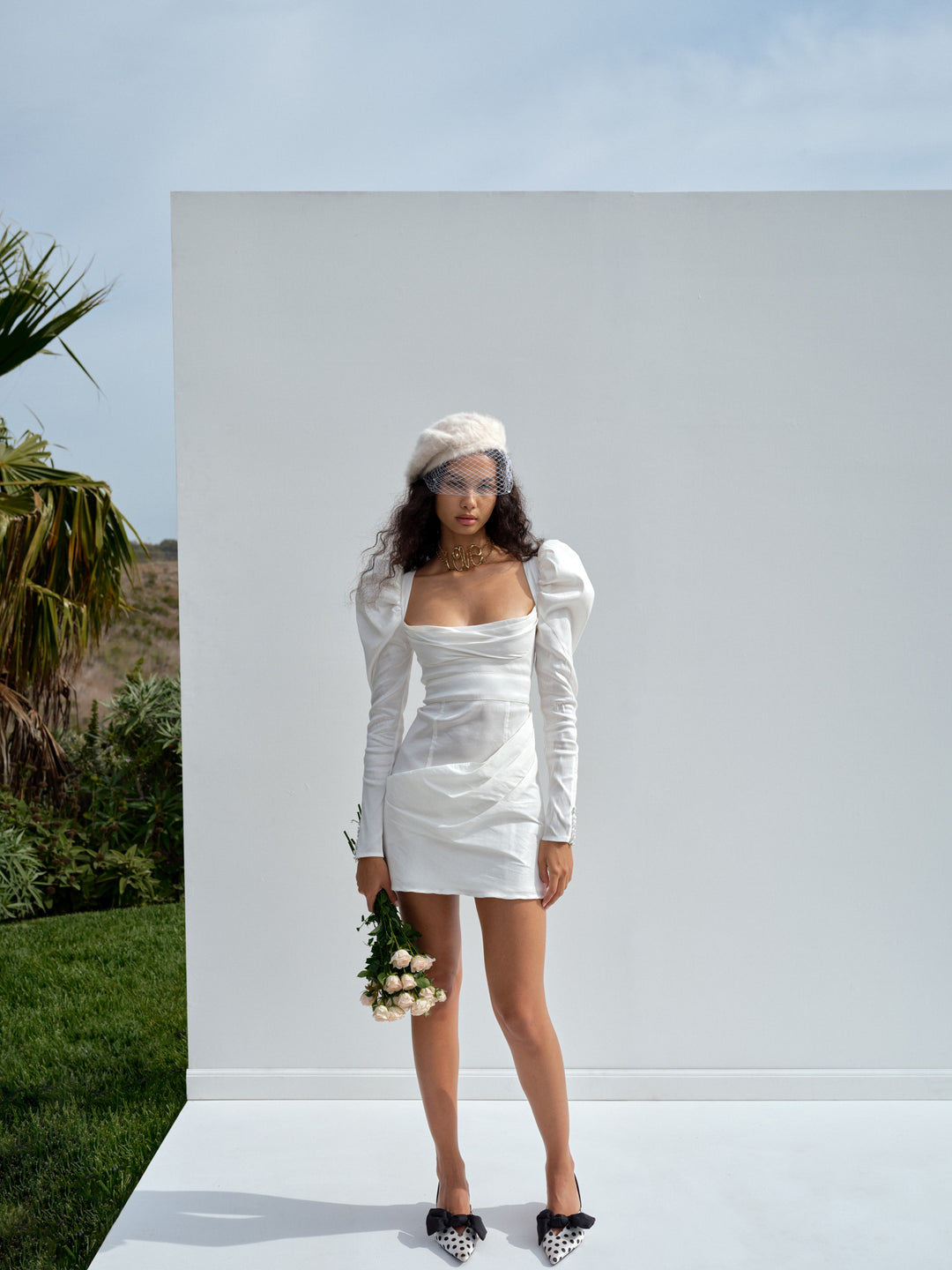 Etta Mini Dress - White | For Love and Lemons