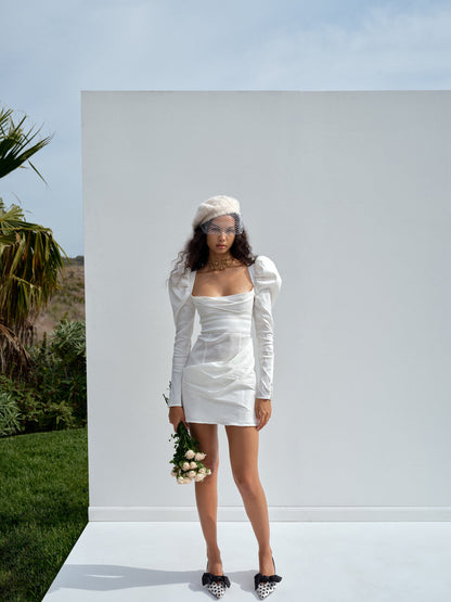 Etta Mini Dress - White | For Love and Lemons