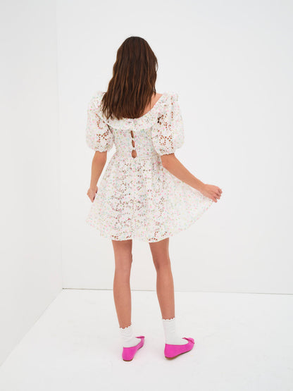 Magnolia Mini Dress - White | For Love and Lemons