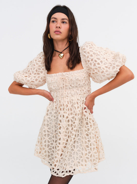 Brooke Mini Dress - White | For Love and Lemons