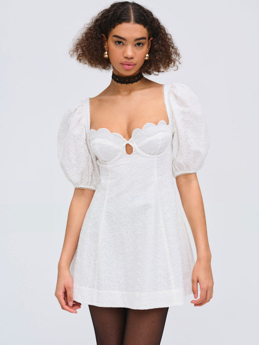 Marseille Mini Dress - White | For Love and Lemons