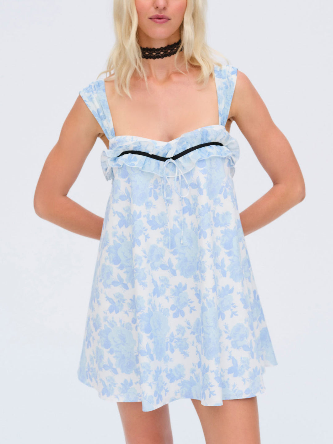 Oliver Mini Dress - Blue | For Love and Lemons