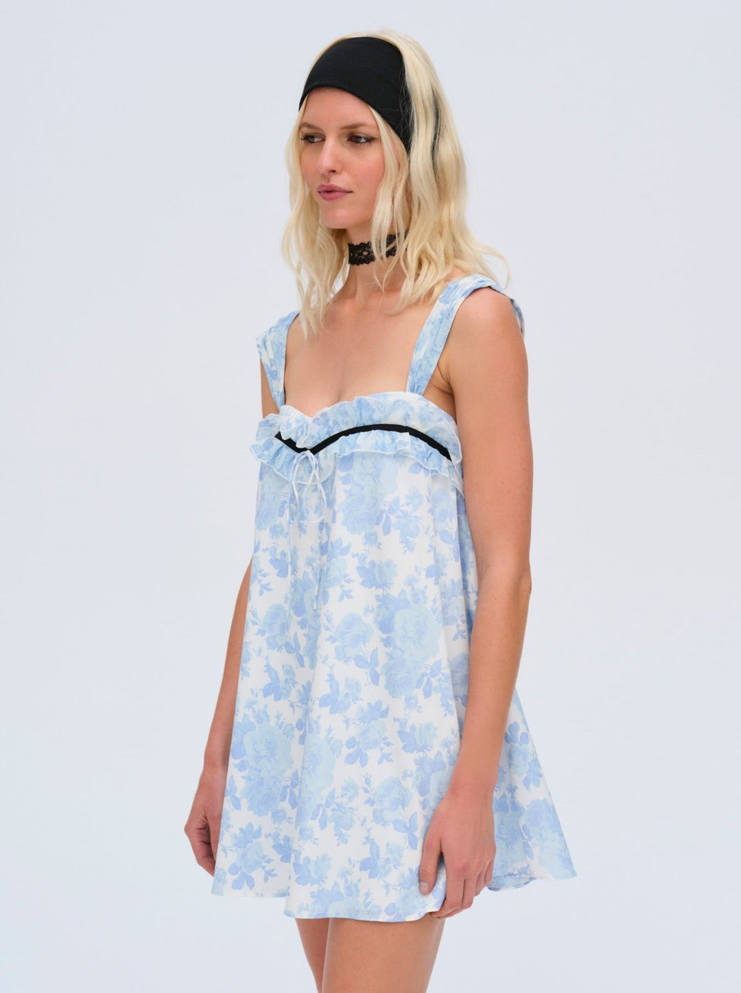 Oliver Mini Dress - Blue | For Love and Lemons