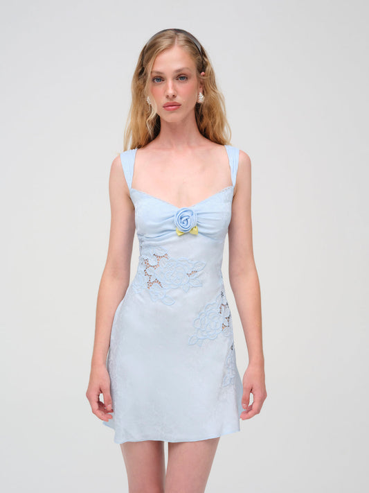 Claudia Mini Dress - Blue | For Love and Lemons