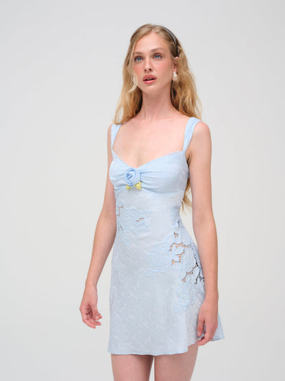 Claudia Mini Dress - Blue | For Love and Lemons