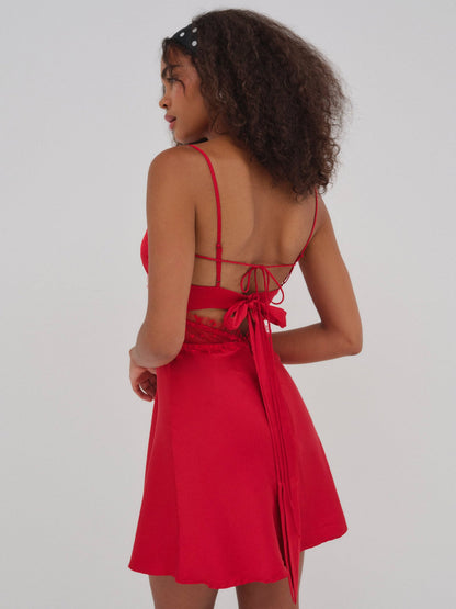 Val Mini Dress - Red | For Love and Lemons