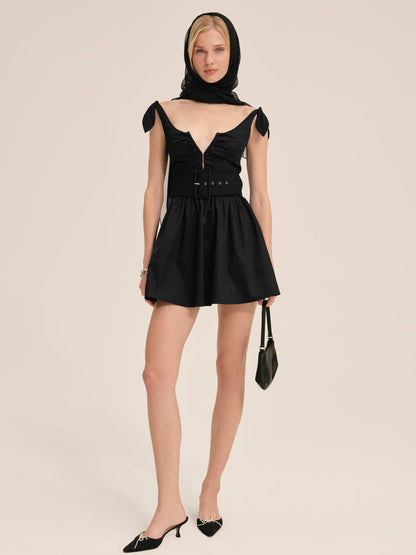 Quinne Mini Dress - Black | For Love and Lemons