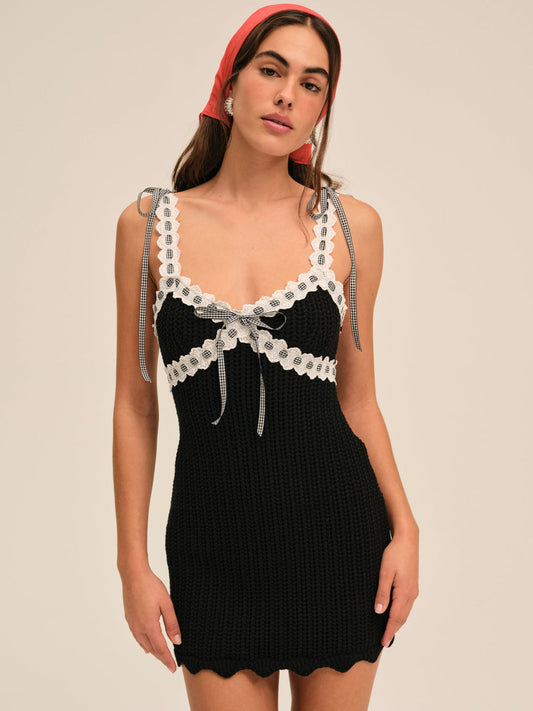Becka Mini Dress - Black | For Love and Lemons