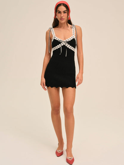 Becka Mini Dress - Black | For Love and Lemons
