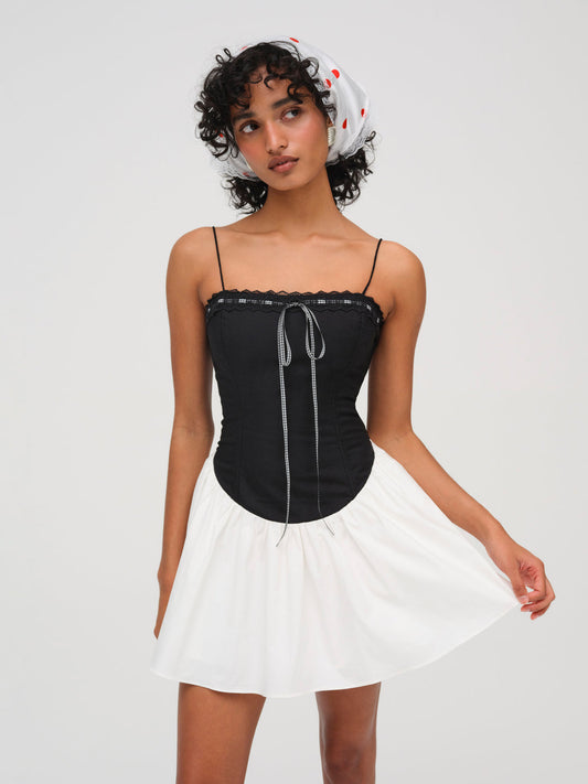 Annabella Mini Dress - Black | For Love and Lemons