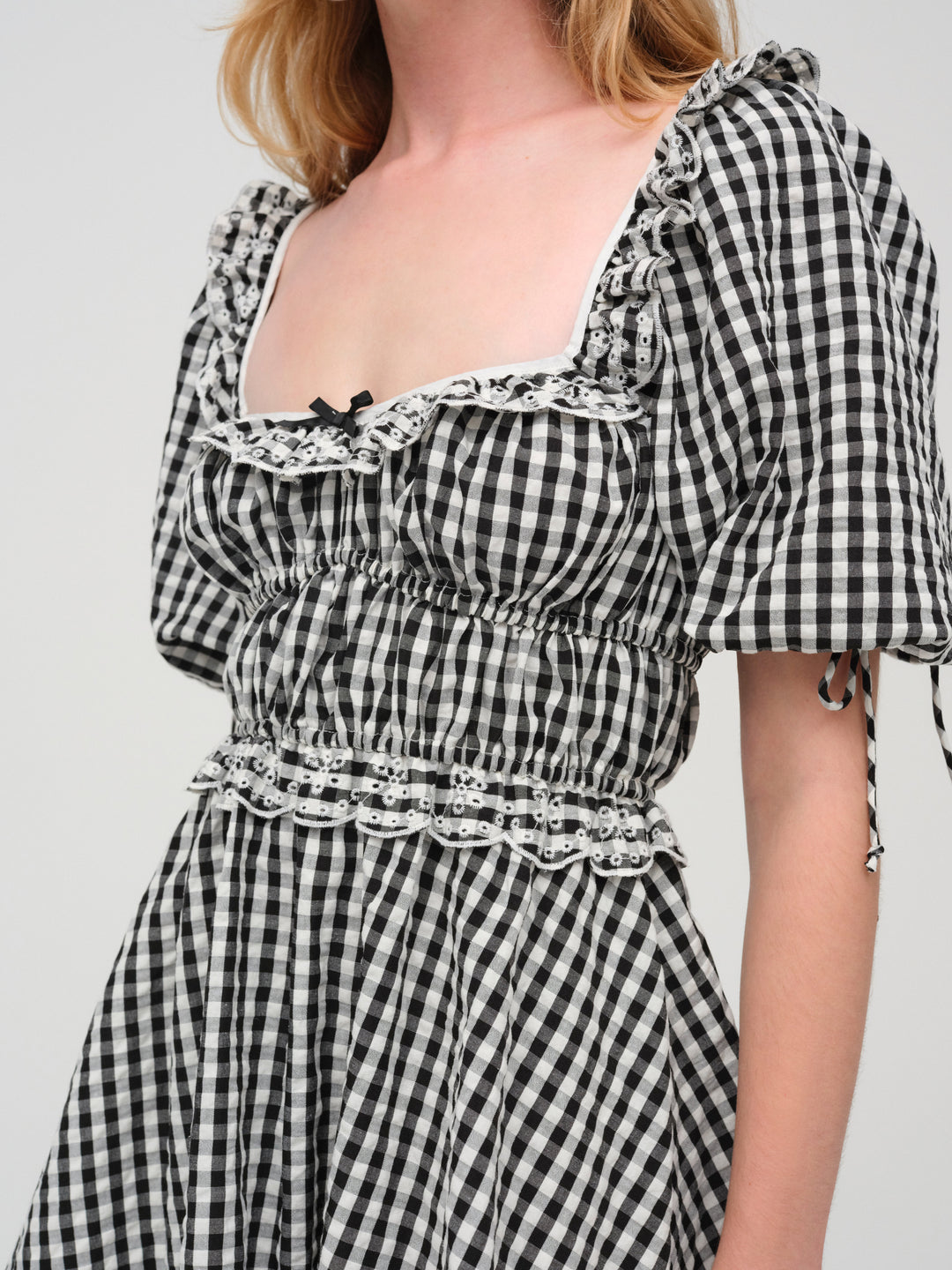 Jackson Mini Dress - Black Gingham | For Love and Lemons