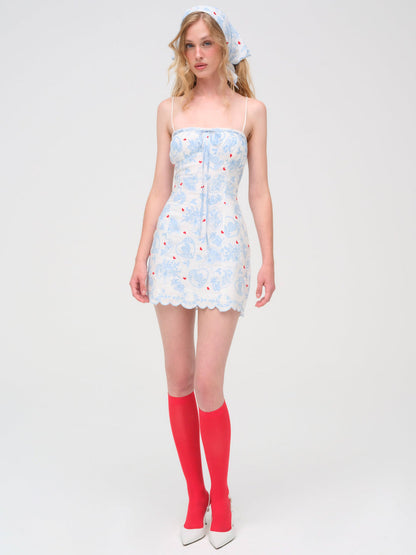 Claire Mini Dress - White | For Love and Lemons