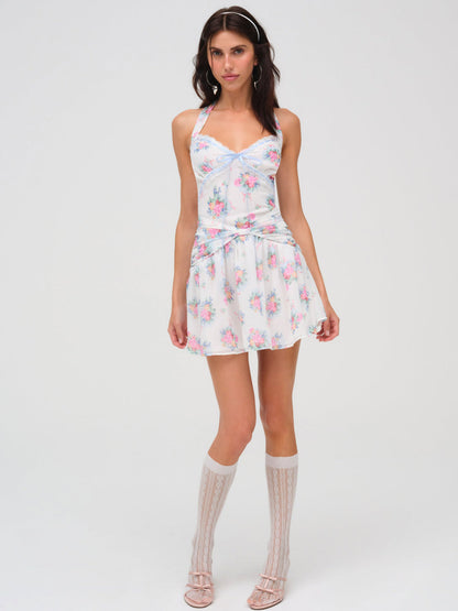 Doily Bouquet Mini Dress - White | For Love and Lemons
