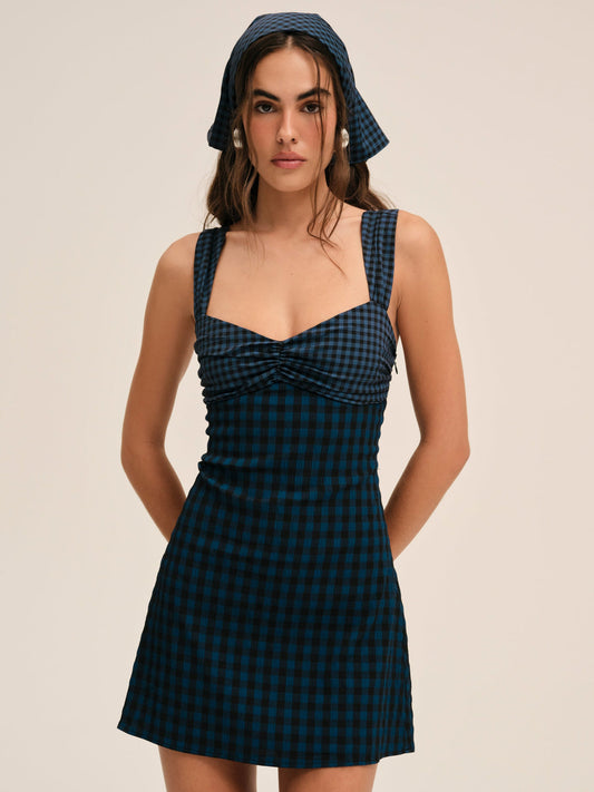 Blue River Mini Dress - Navy | For Love and Lemons