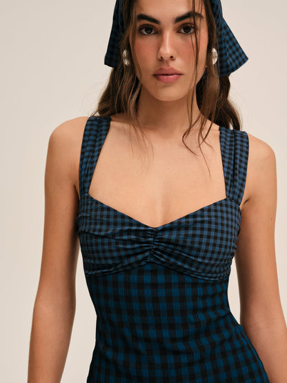 Blue River Mini Dress - Navy | For Love and Lemons