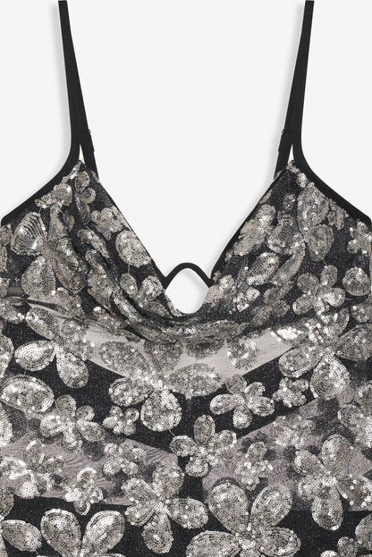 Colette Mini Dress - Silver | For Love and Lemons