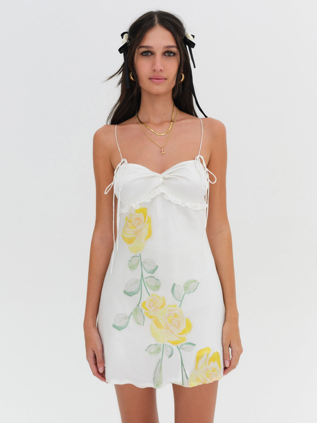 Millie Mini Dress - Yellow | For Love and Lemons