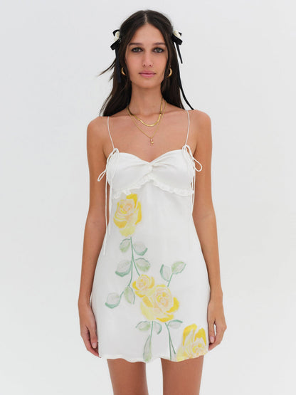 Millie Mini Dress - Yellow | For Love and Lemons