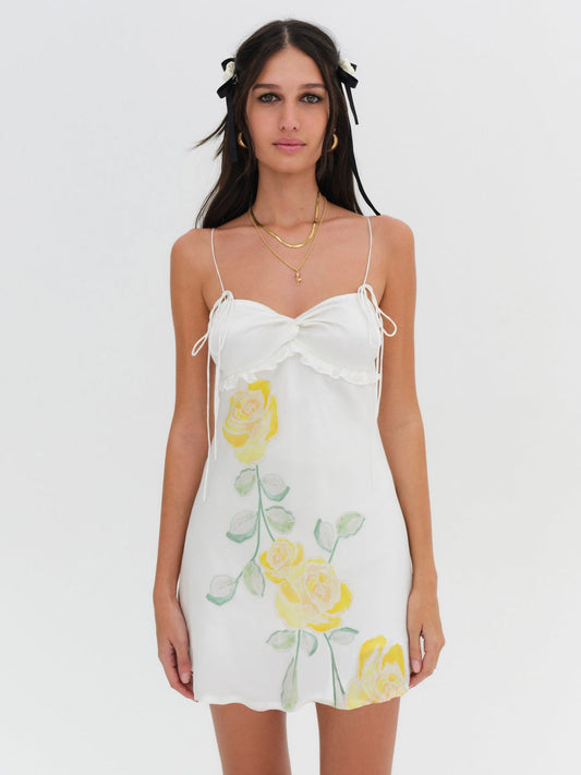 Millie Mini Dress - Yellow | For Love and Lemons