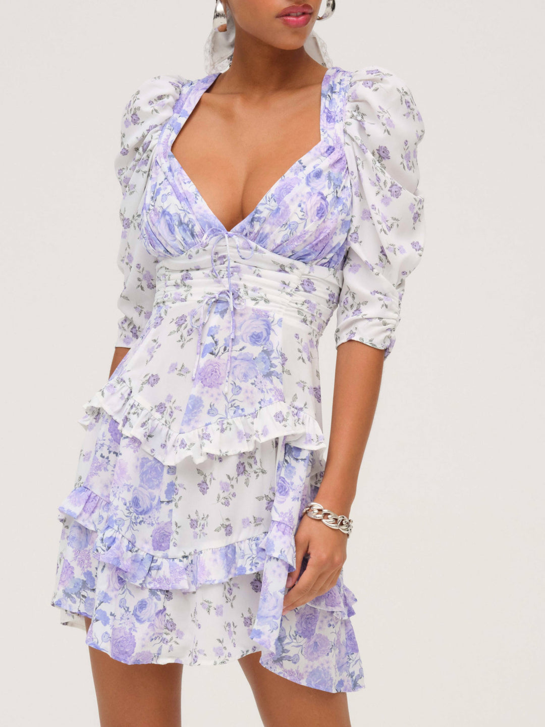 Rosalyn Mini Dress - Purple | For Love and Lemons