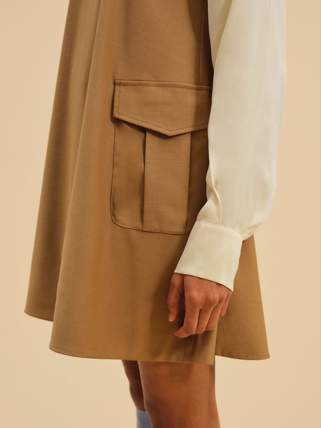 Elanah Mini Dress - CAMEL | For Love and Lemons