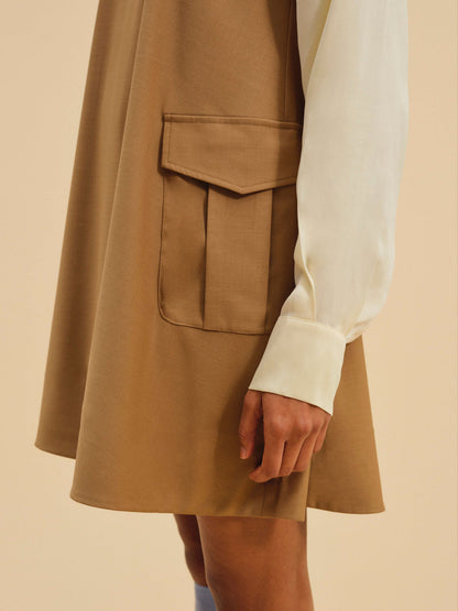 Elanah Mini Dress - CAMEL | For Love and Lemons