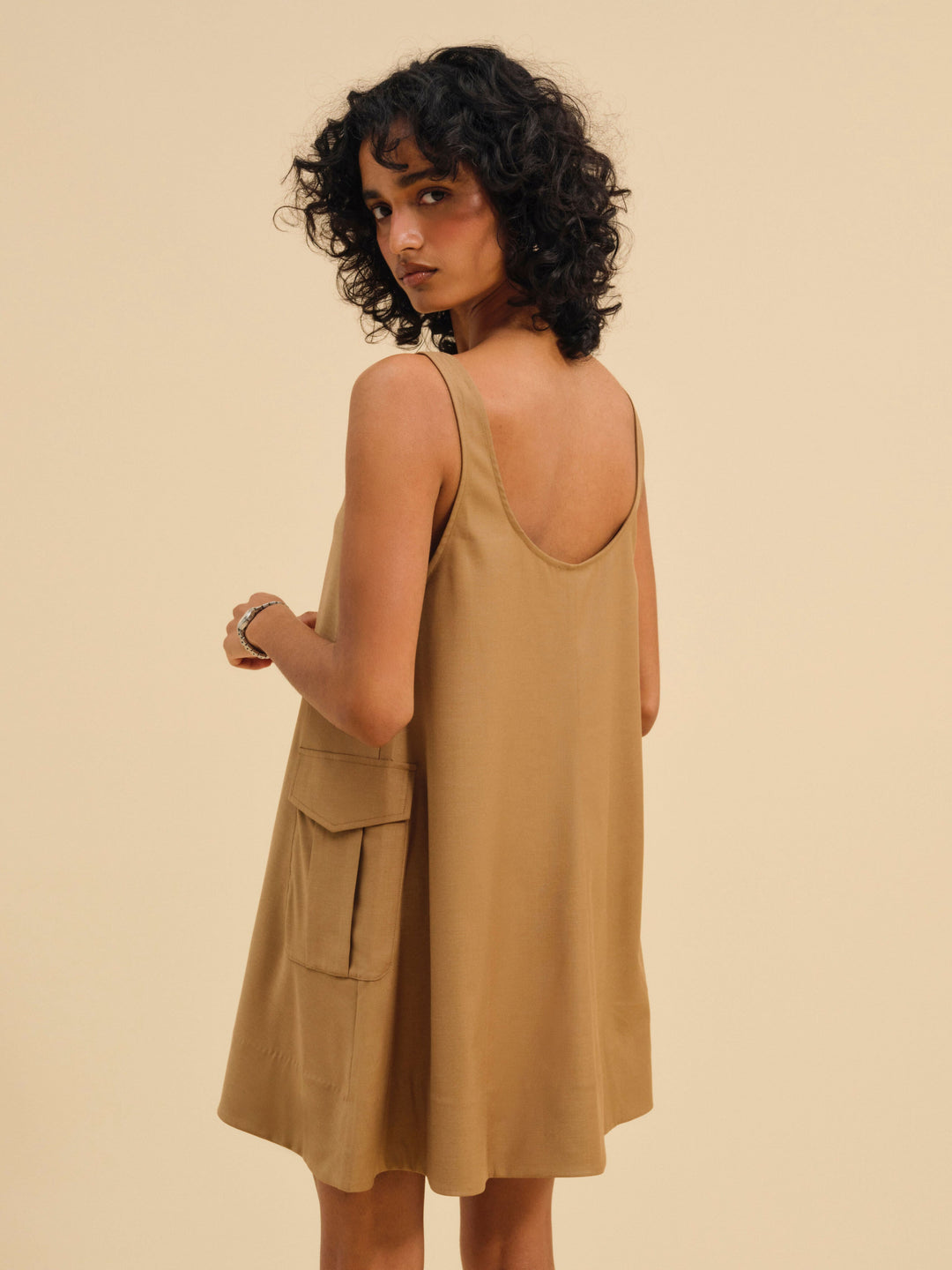 Elanah Mini Dress - CAMEL | For Love and Lemons