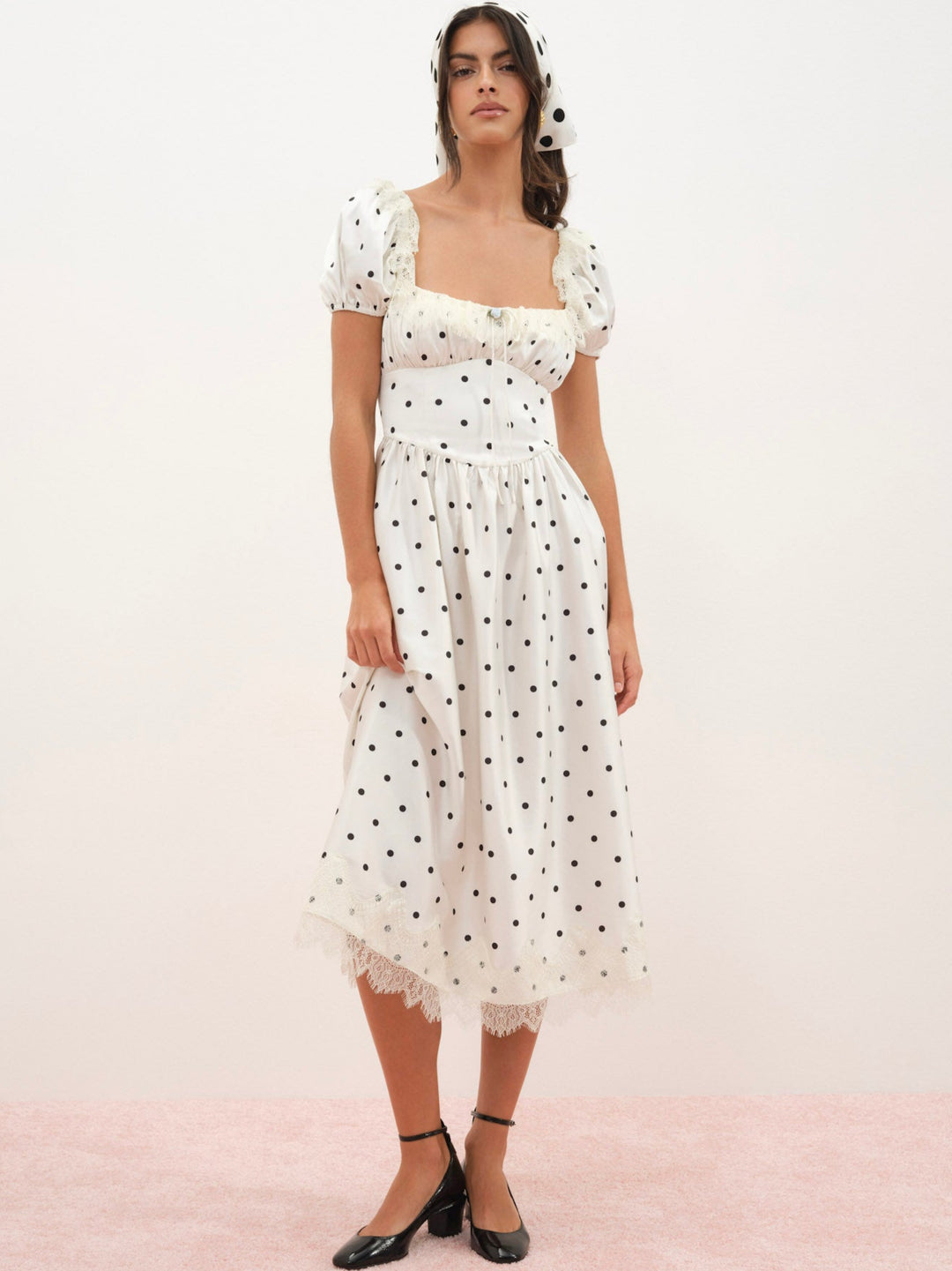 Ines Midi Dress - Cream | For Love and Lemons