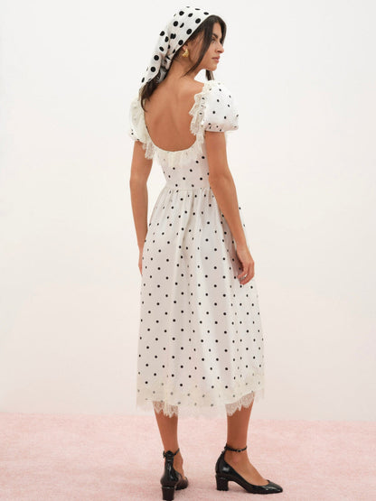 Ines Midi Dress - Cream | For Love and Lemons