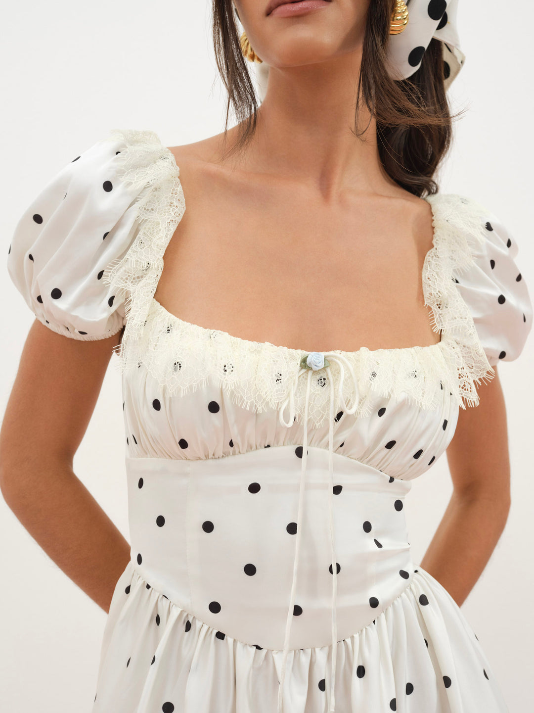 Ines Midi Dress - Cream | For Love and Lemons