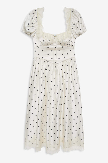 Ines Midi Dress - Cream | For Love and Lemons